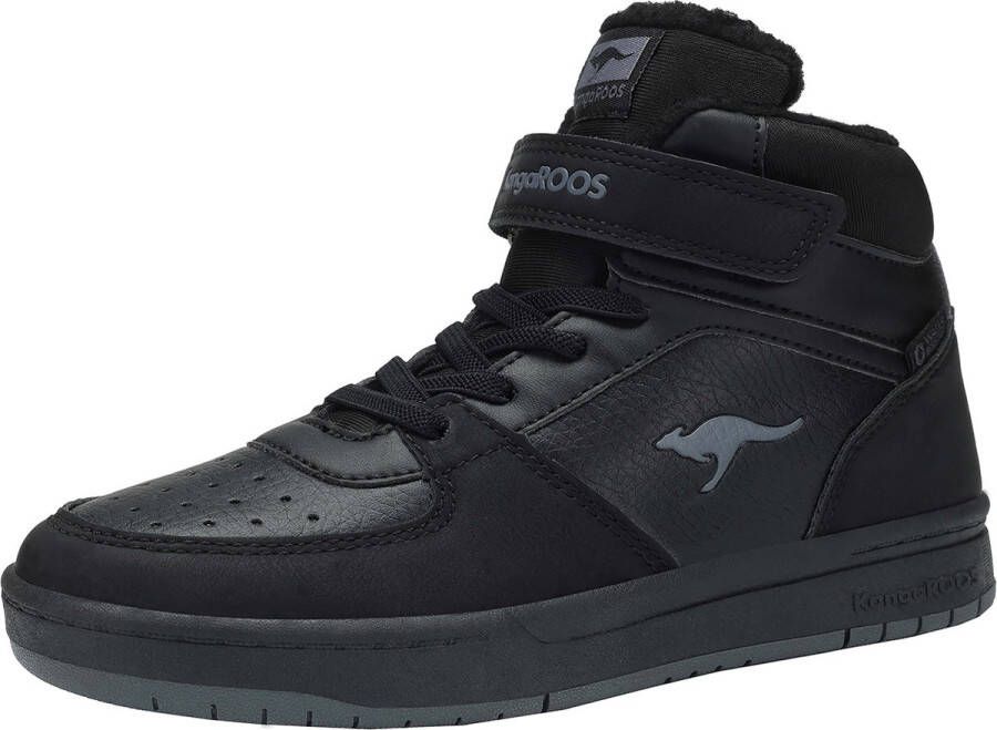 KangaROOS K-CP Bound Mid EV hoge unisex kindersneaker warme voering zwart