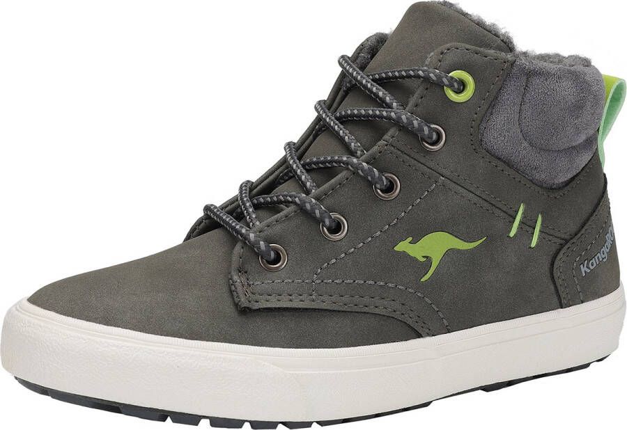 KangaROOS Kavu X high-top kindersneaker unisex grijs gevoerde winterschoenen