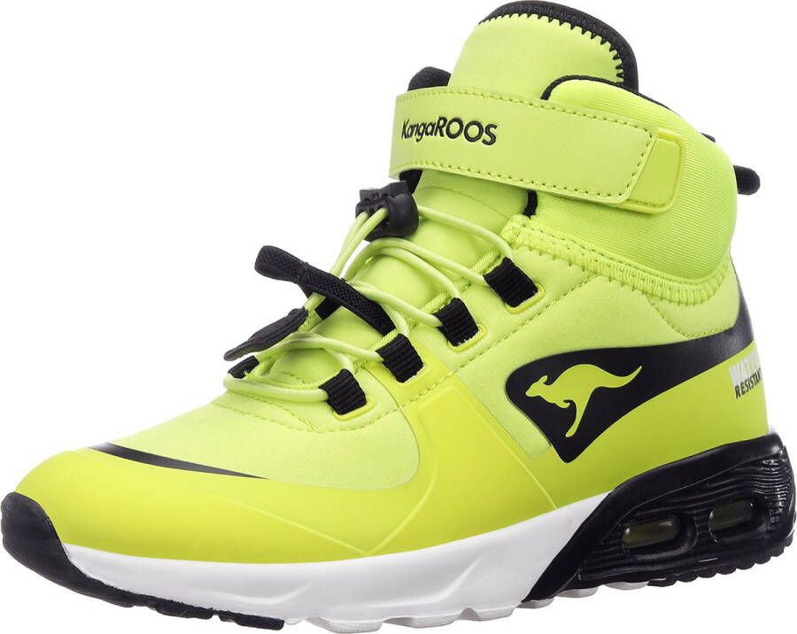 KangaROOS KX-Hydro High-Top Kids Unisex Sneaker Waterdicht 18598 limoen zwart