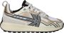 Kaotiko Detroit Sneakers Leren Sneaker Dames Beige - Thumbnail 1