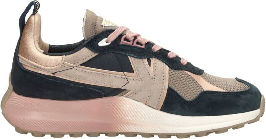 Kaotiko Detroit Faded Woman Sneakers Leren Sneaker Dames Multi