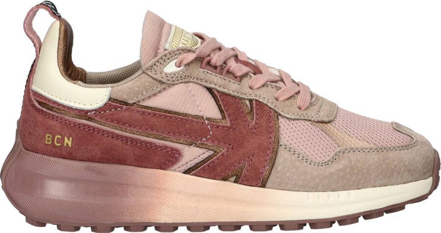 kaotiko Detroit Faded Sneakers Laag roze