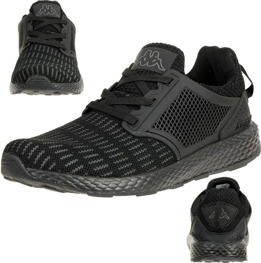 Kappa 242589 sneaker unisex hardloopschoen fitness zwart