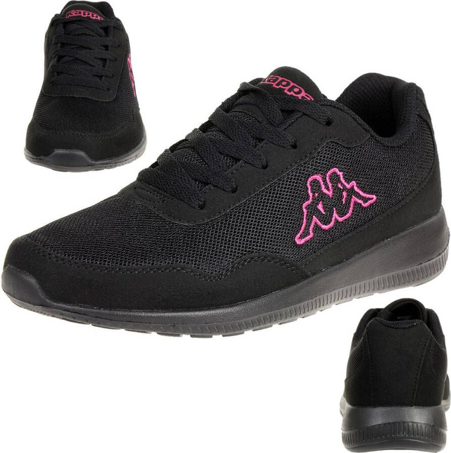 Kappa dames meisjessneakers Follow zwart roze