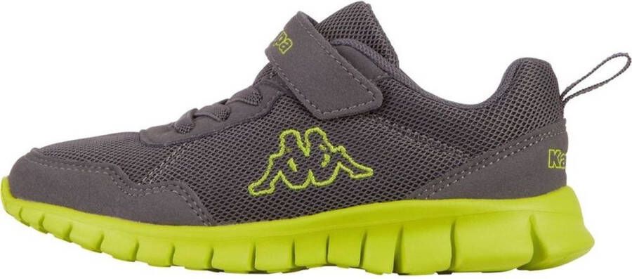 Kappa Kinder Sneaker mit geriffelter Sohle 260982BCK Grey Lime