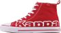 Kappa Unisex Canvas Sneaker 243321 Red White - Thumbnail 1