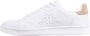 Kappa Unisex Sneaker mit buntem Fersendetail 243049 White Sand - Thumbnail 1