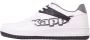 Kappa Unisex Sneaker mit Kontrast Details 243241FO White Black - Thumbnail 1