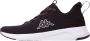 Kappa Unisex Sneaker mit ultraleichter Sohle 243192 Black White - Thumbnail 1