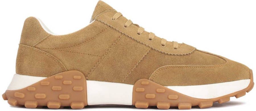 Kazar Aantrekkelijke Suède Sneakers met Verhoogde Zool Beige Heren - Foto 1