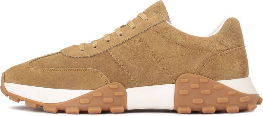 Kazar Aantrekkelijke Suède Sneakers met Verhoogde Zool Beige Heren