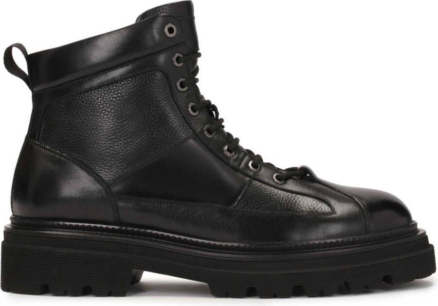 Kazar All-purpose black boots on a treaded sole