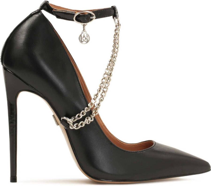 Kazar Avant-garde leren pumps met ketting Black Dames