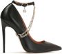 Kazar Avant-garde leren pumps met ketting Black Dames - Thumbnail 1