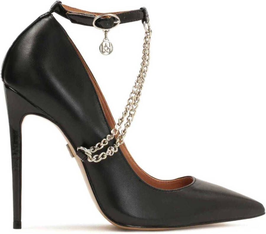 Kazar Avant-garde leren pumps met ketting Black Dames