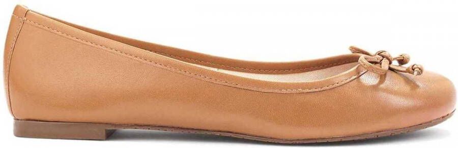 Kazar Ballerines confortables en cuir pleine fleur marron clair