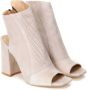 Kazar Dames beige peep toe laarzen Beige Dames - Thumbnail 1