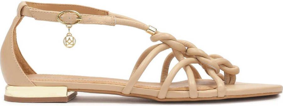 Kazar Beige platte flip-flop sandalen Beige Dames