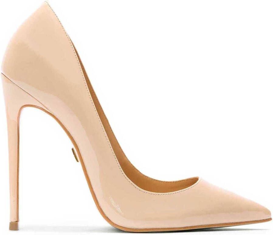 Kazar Beige lakleren pumps