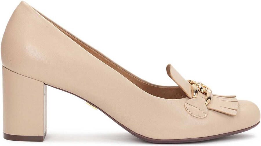 Kazar Beige stiletto pumps met kwastjes en een ketting Beige Dames