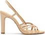 Kazar Beige open teen hoge hak sandalen Beige Dames - Thumbnail 1