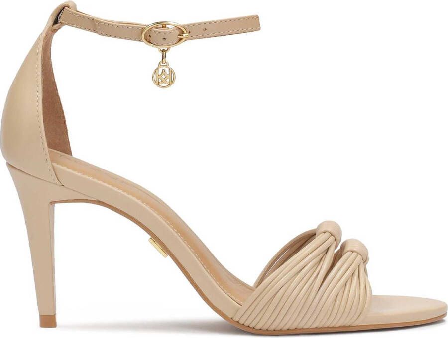 Kazar Beige stiletto sandalen met een band om de enkel Beige Dames