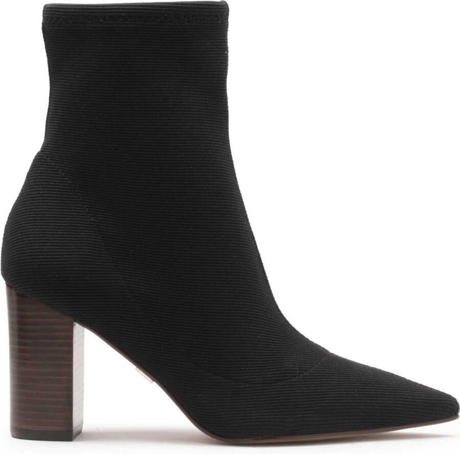 Kazar Zwarte laarzen met slip-on elastisch bovendeel Black Dames