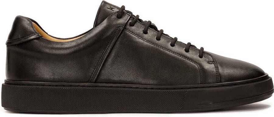 Kazar Zwarte casual leren sneakers Black Heren