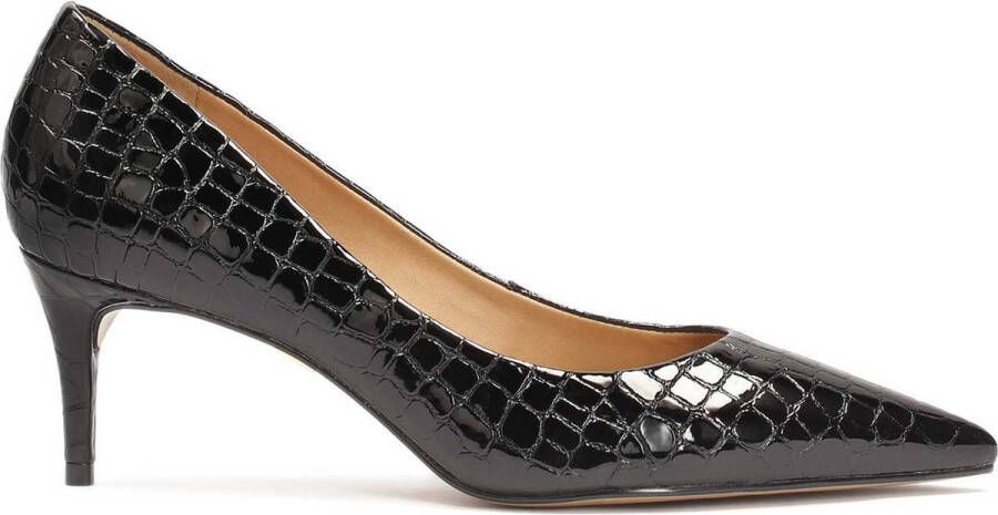 Kazar Zwarte reliëflederen pumps Black Dames