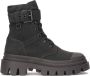 Kazar Zwarte stoffen sneakers Black Dames - Thumbnail 3