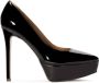 Kazar Zwart gelakte platform en stiletto pumps Black Dames - Thumbnail 1