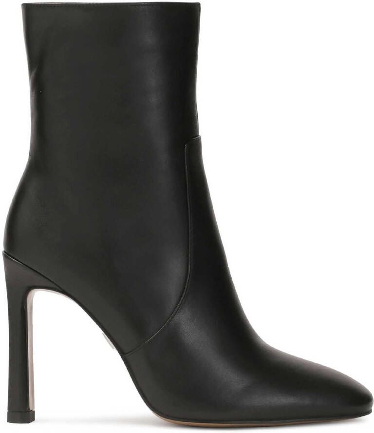 Kazar Black leather calf-length boots