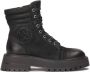 Kazar Zwarte nubuck laarzen op klavertjezool Black Dames - Thumbnail 3