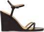 Kazar Zwarte platform sandalen met vierkante neus Black Dames - Thumbnail 1