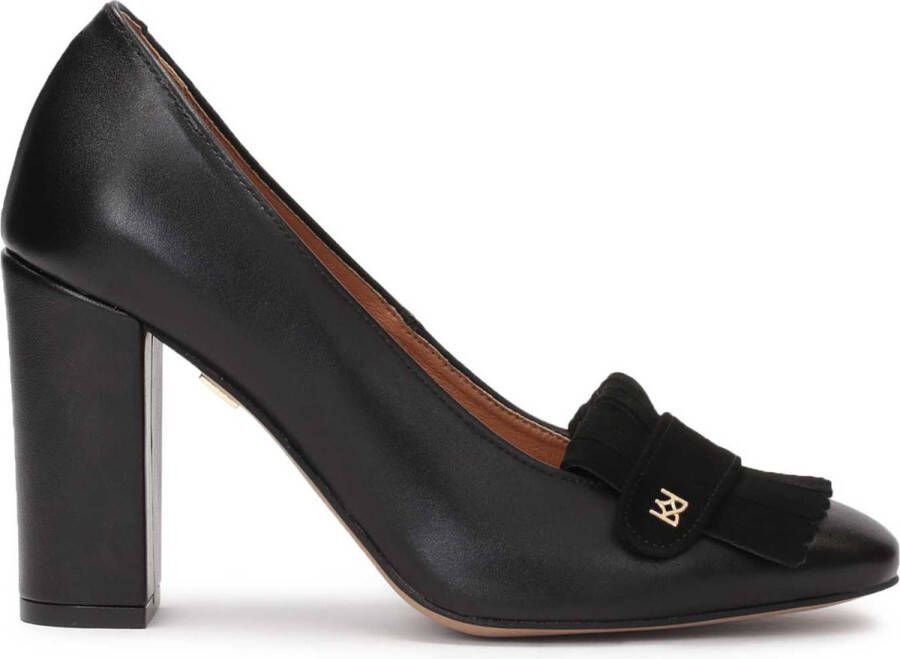 Kazar Black pumps with suede tassels