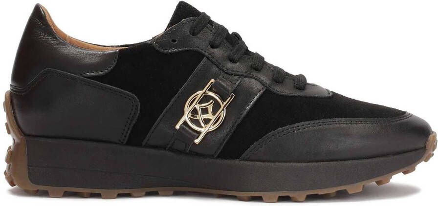 Kazar Zwarte sneakers met contrasterende zool Black Dames