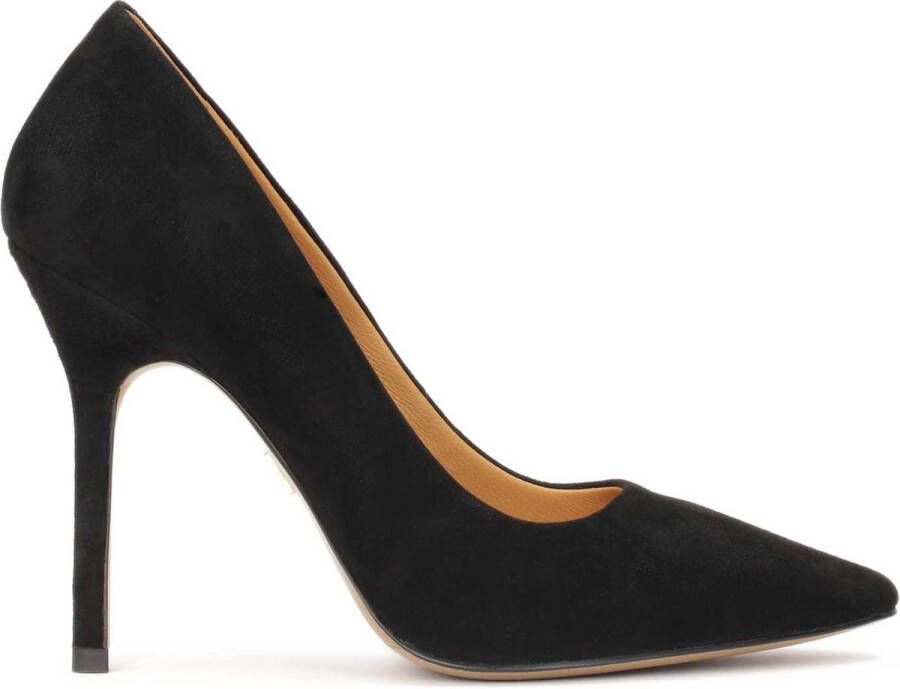 Kazar Zwarte suède stiletto's Black Dames