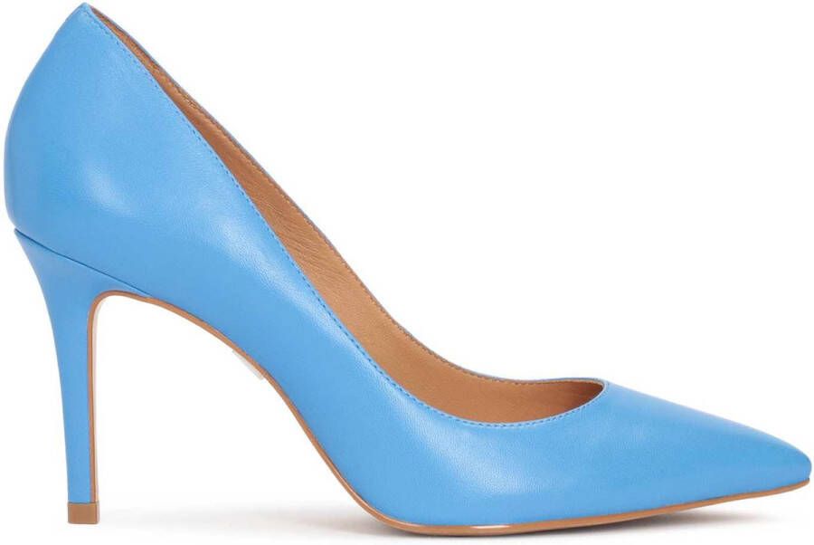 Kazar Blue smooth leather pumps