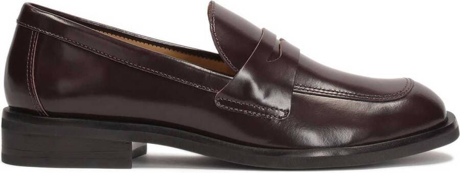 Kazar Brown leather loafers for women