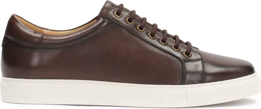 Kazar Bruine leren sneakers Brown Heren