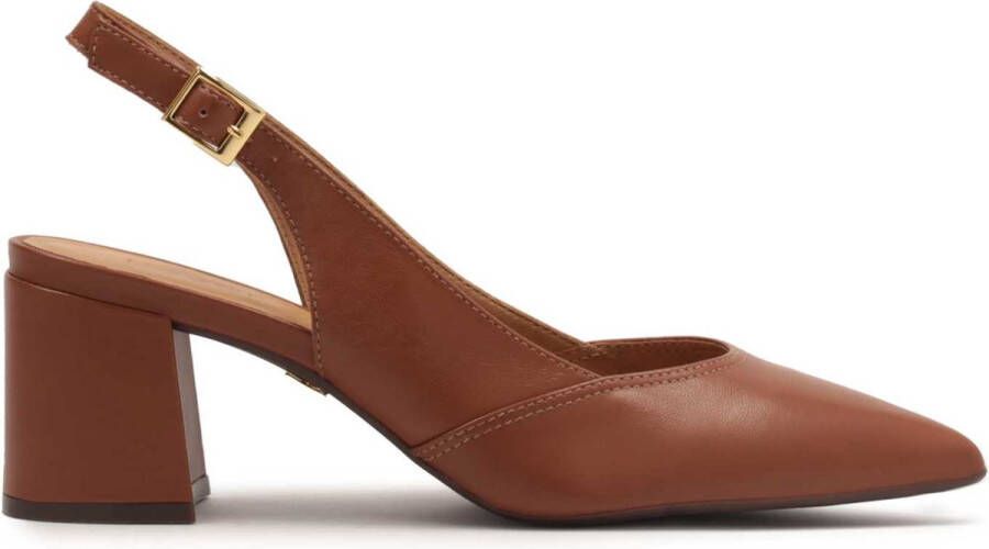 Kazar Bruine pumps op een paal met een open hiel Brown Dames