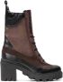 Kazar Dames bruin en zwart laarzen Multicolor Dames - Thumbnail 1