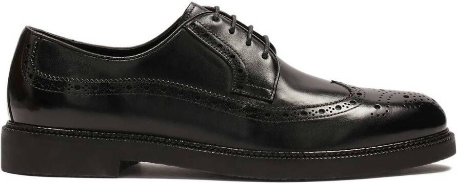 Kazar Zwarte heren brogue halfschoenen Black Heren