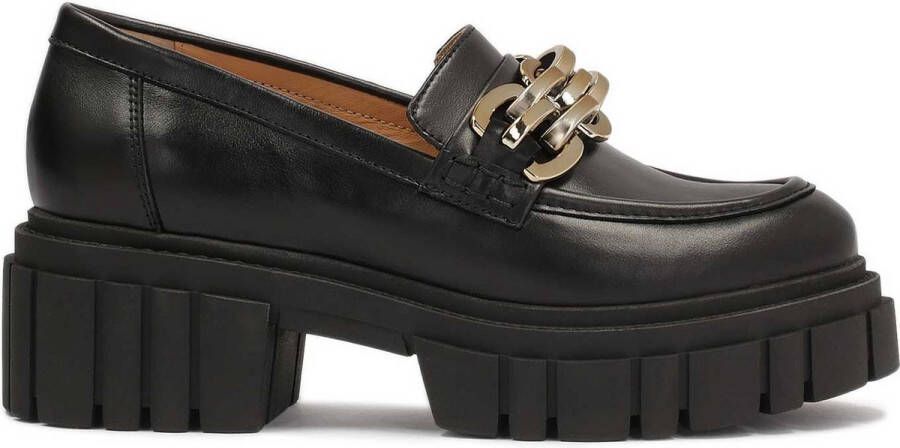 Kazar Casual platte schoenen op een chunky zool met een metalen decoratie Black Dames