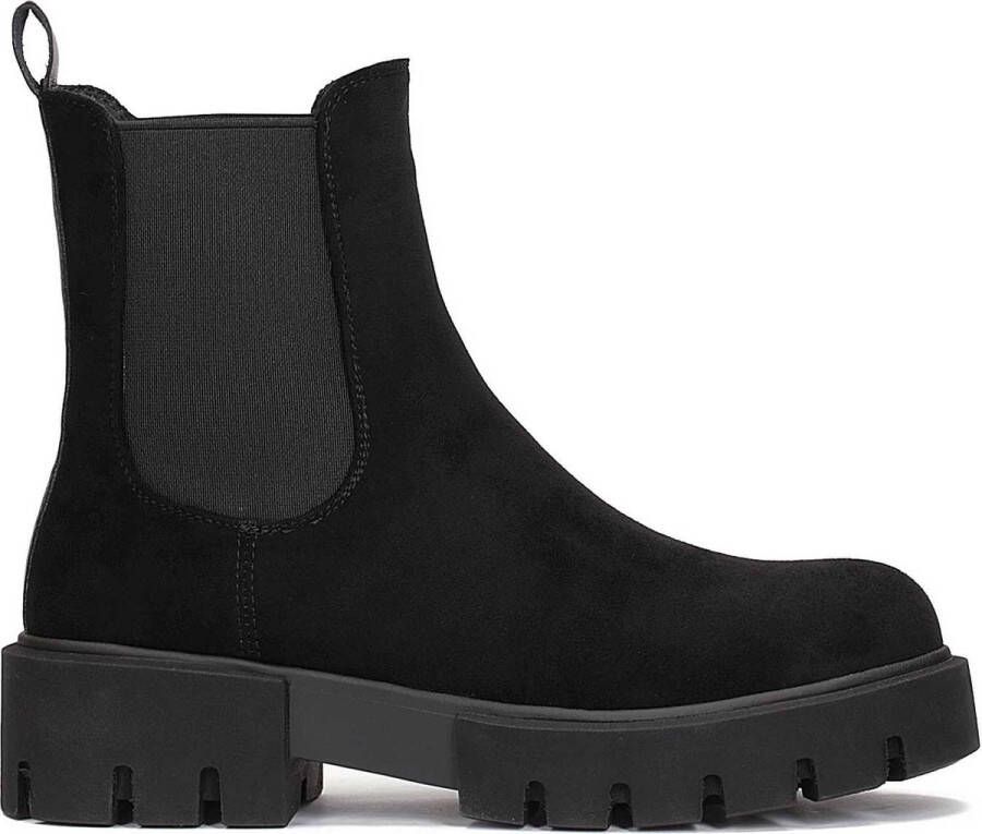 Kazar Zwarte Stoffen Chelsea Boots Black Dames