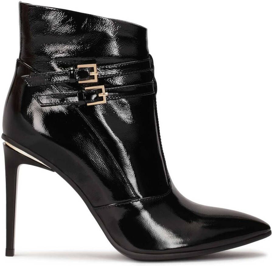 Kazar Klassieke zwarte lakleren stilettohak laarzen Black Dames