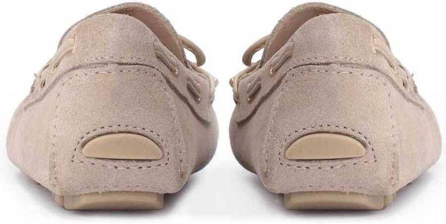 Kazar Dames comfortabele en tijdloze nubuck mocassins Beige Dames