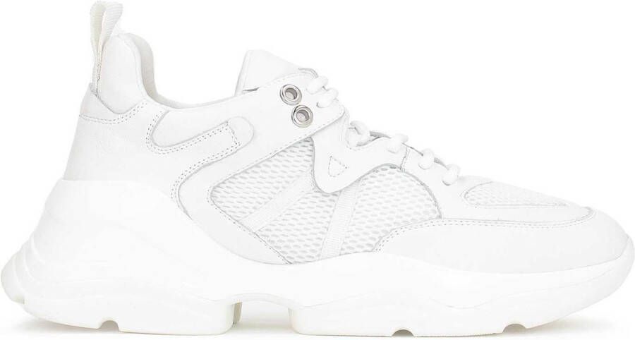 Kazar Witte Leren Sneakers Comfortabel Model White Dames