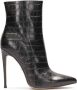 Kazar Elegante hoge stiletto laarzen met krokodillenpatroon Black Dames - Thumbnail 1