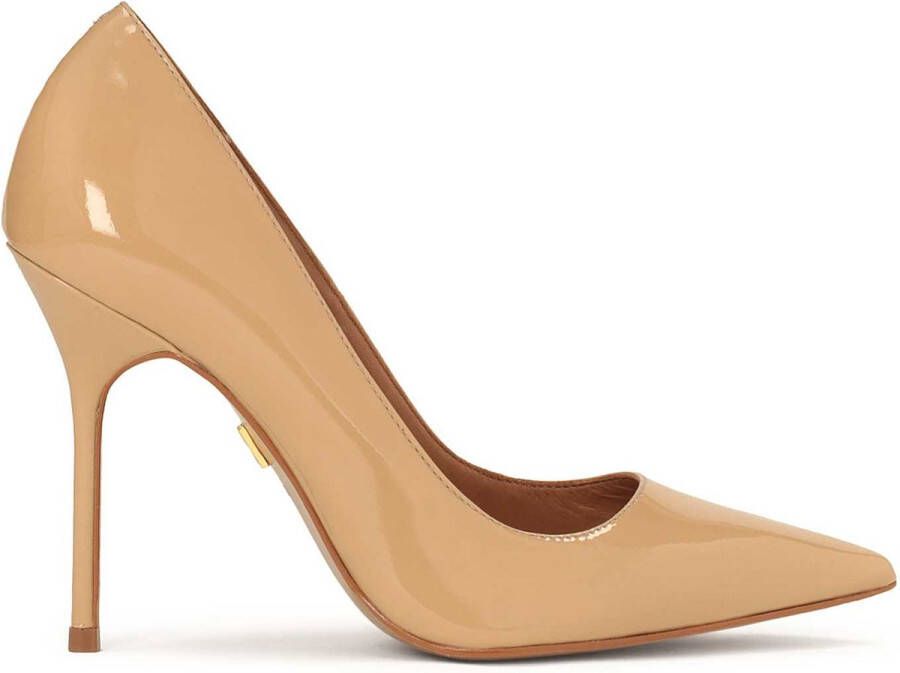 Kazar Elegante Beige Gelakte Leren Pumps Beige Dames